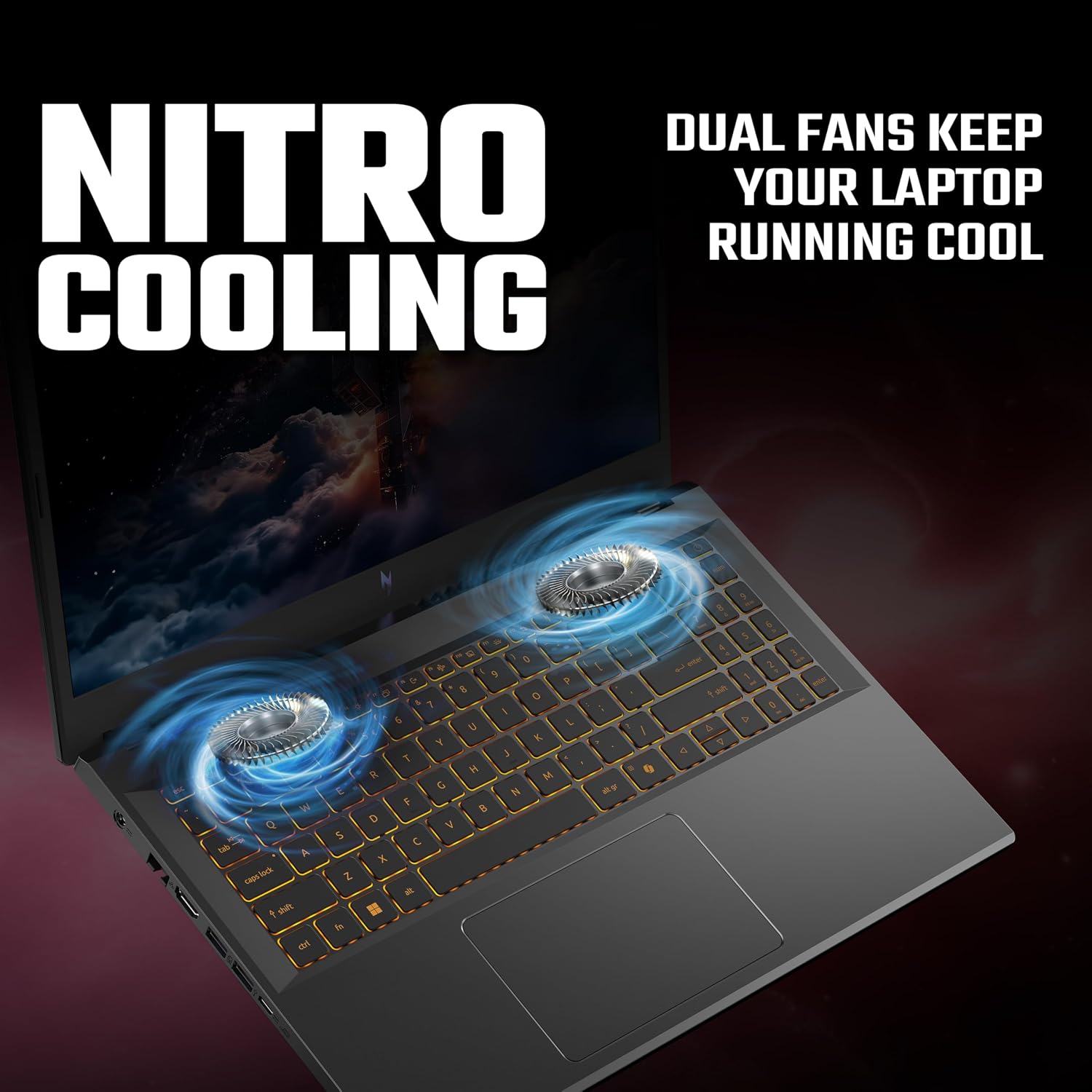 Acer Nitro V15 ANV15-52 Gaming Laptop – Intel Core i7-13620H, 16GB RAM, 512GB SSD, NVIDIA GeForce RTX 5050, 15.6" Full HD 165Hz – Black